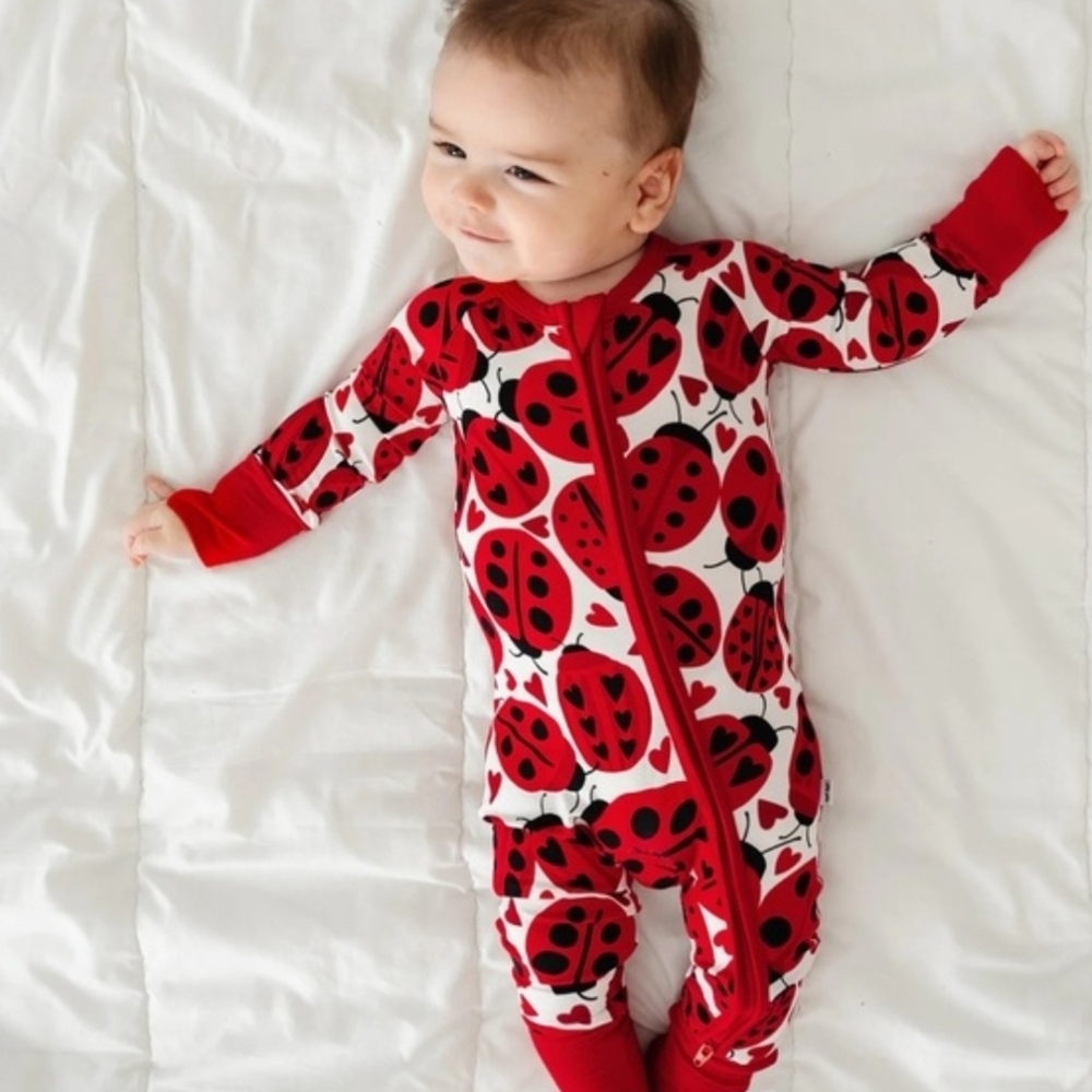 Little Sleepies Love Bug Zippie 6-12 Months